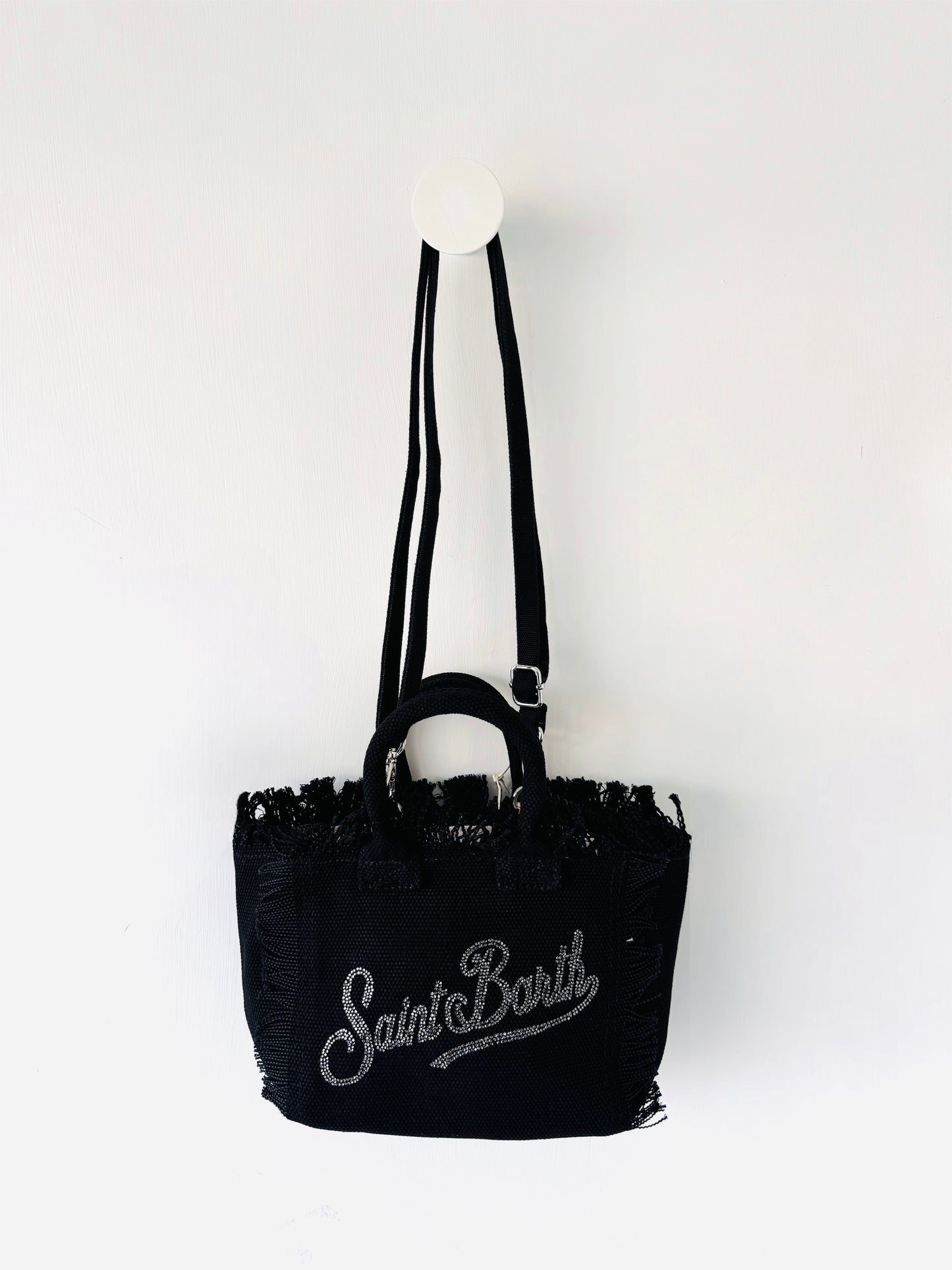 Mini vanity in canvas e strass Mc2 Saint Barth
